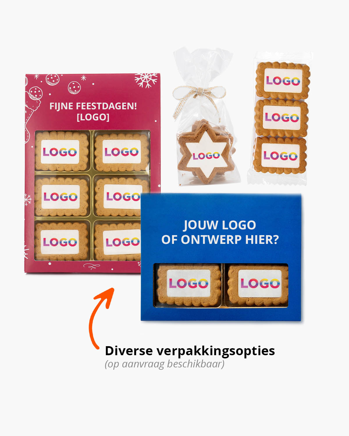 Gingerbread koekjes ovaal karamel 6 g Bedrukt (op koekje)  sfeerfoto 3