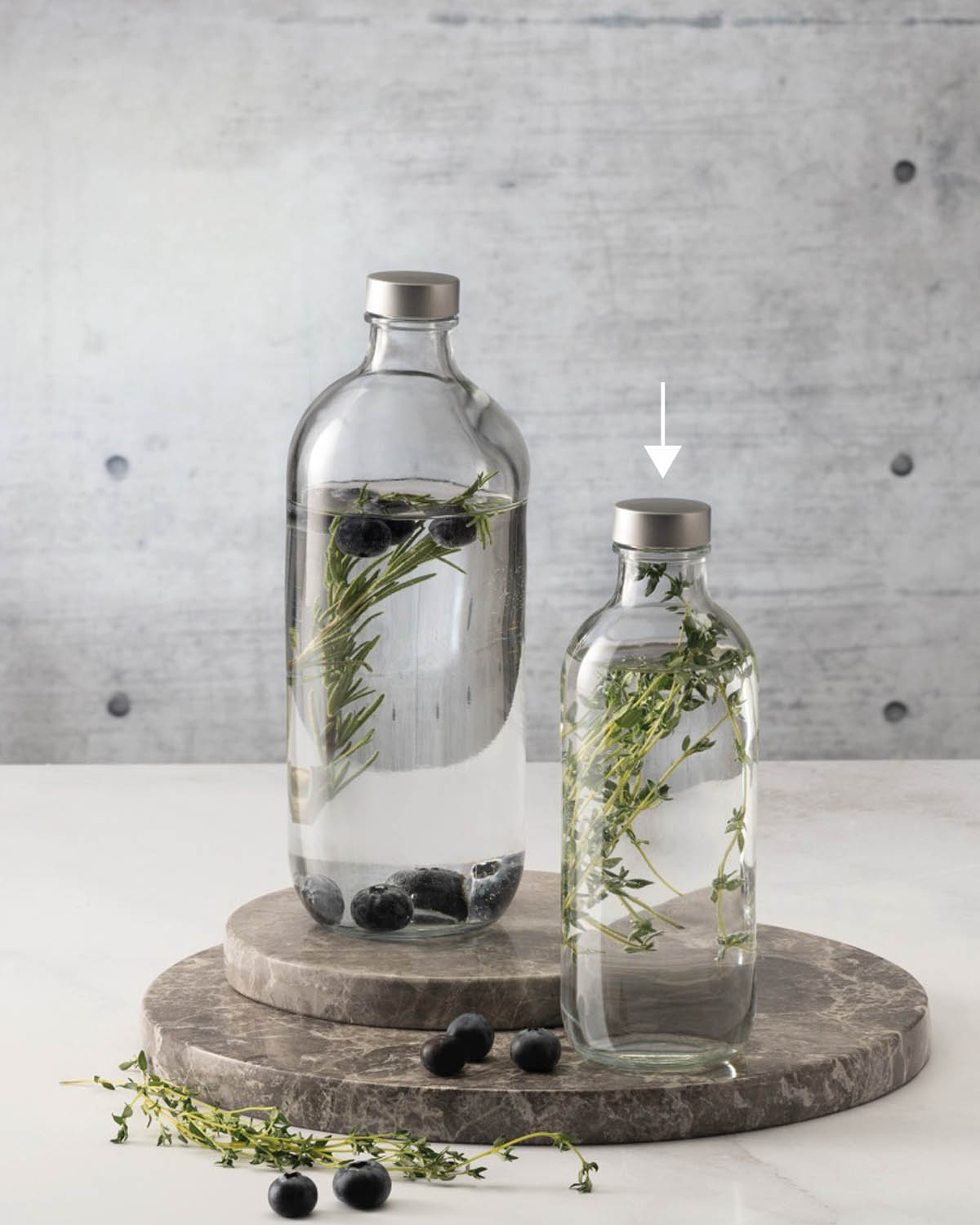 Iko fles met dop 0,54 l Bedrukt of Lasergravure  of Gravurelook  sfeerfoto 3
