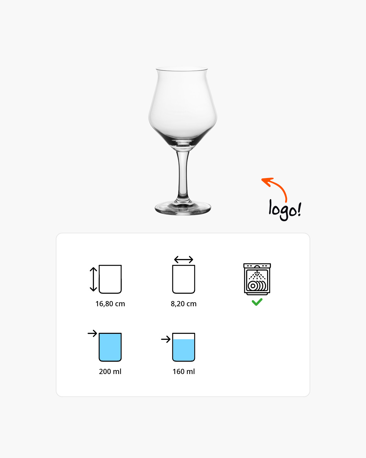 Kelsey bierglas 200 ml Bedrukt of Lasergravure  of Gravurelook  sfeerfoto 1