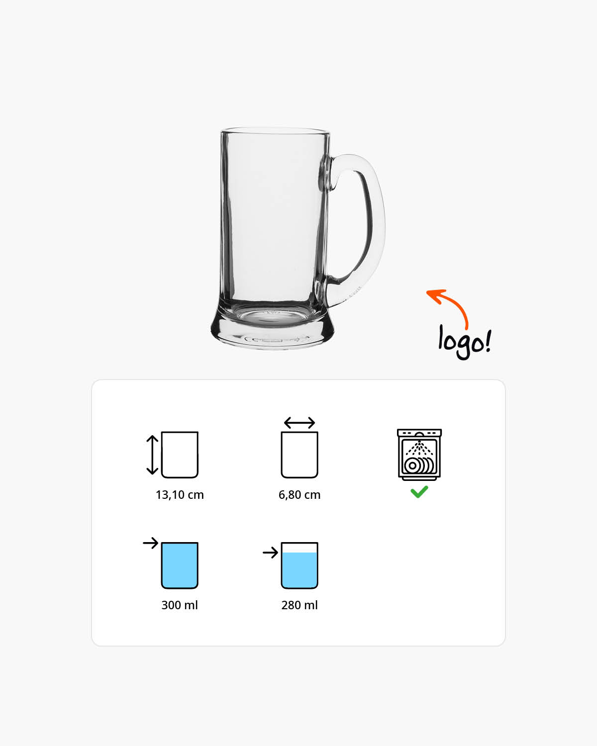 Keulen bierpul 300 ml Bedrukt of Lasergravure  of Gravurelook  sfeerfoto 1