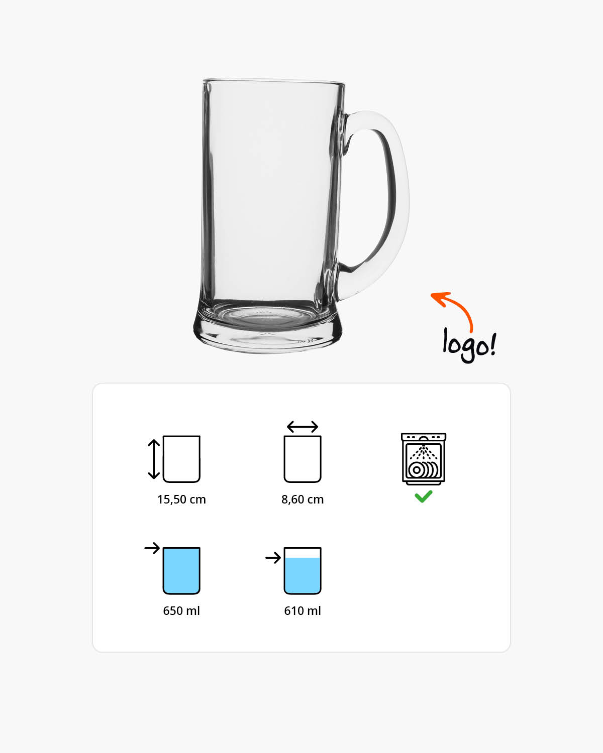 Keulen bierpul 650 ml Bedrukt of Lasergravure  of Gravurelook  sfeerfoto 1