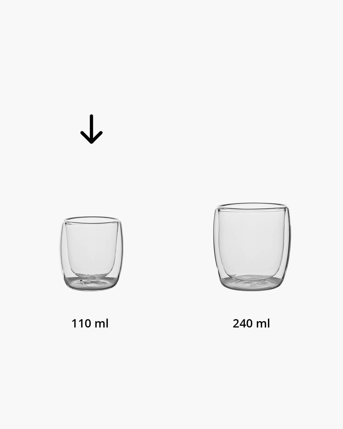 Lorenzo dubbelwandig glas 110 ml Gravure (zandstralen)  of Bedrukt (1 kleur)  sfeerfoto 2