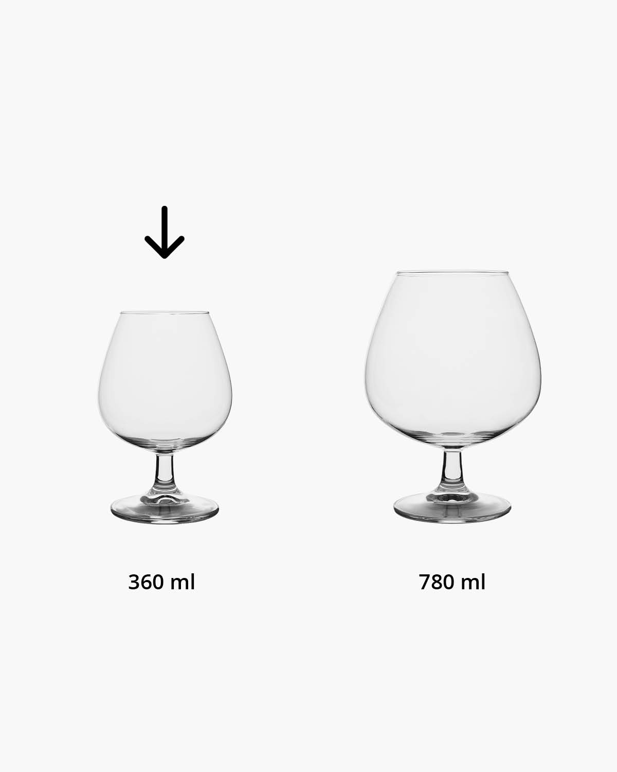 Louis cognacglas 360 ml Bedrukt of Lasergravure  of Gravurelook  sfeerfoto 1
