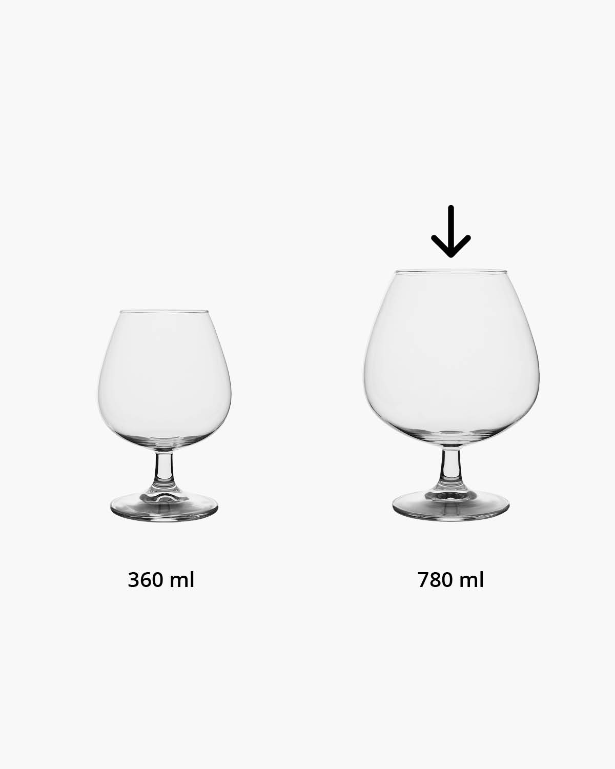 Louis cognacglas 780 ml Bedrukt of Lasergravure  of Gravurelook  sfeerfoto 1