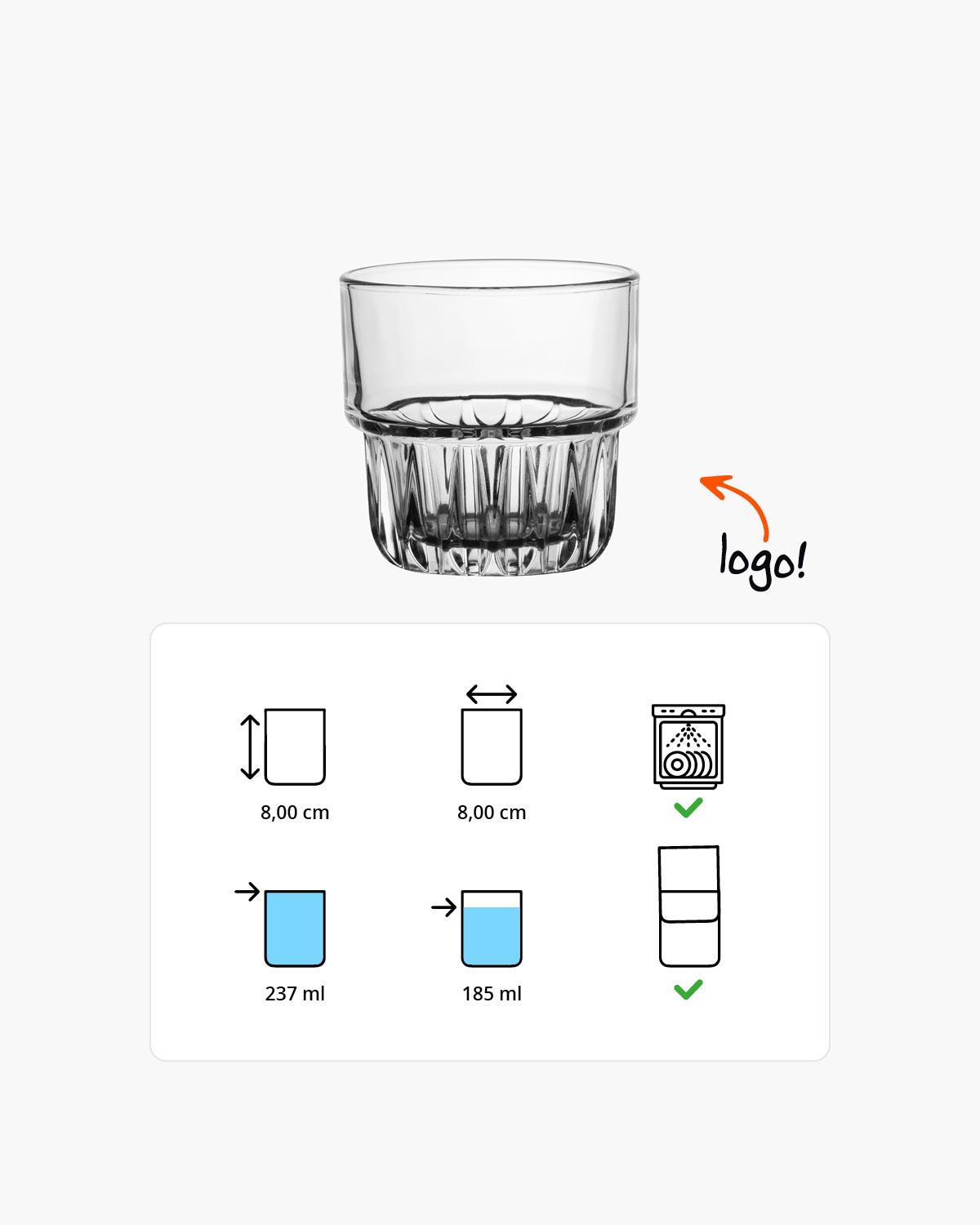 Lucas tumbler 237 ml Bedrukt of Lasergravure  of Gravurelook  sfeerfoto 1