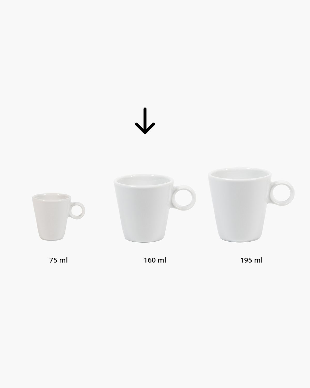 Milaan kopje 160 ml Bedrukt sfeerfoto 2