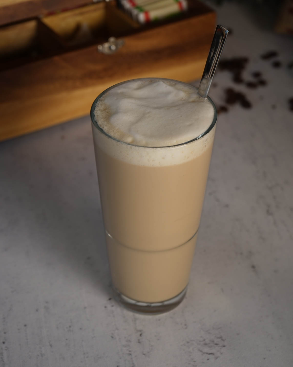 Milou latte macchiatoglas 370 ml Bedrukt of Lasergravure  of Gravurelook  sfeerfoto 1