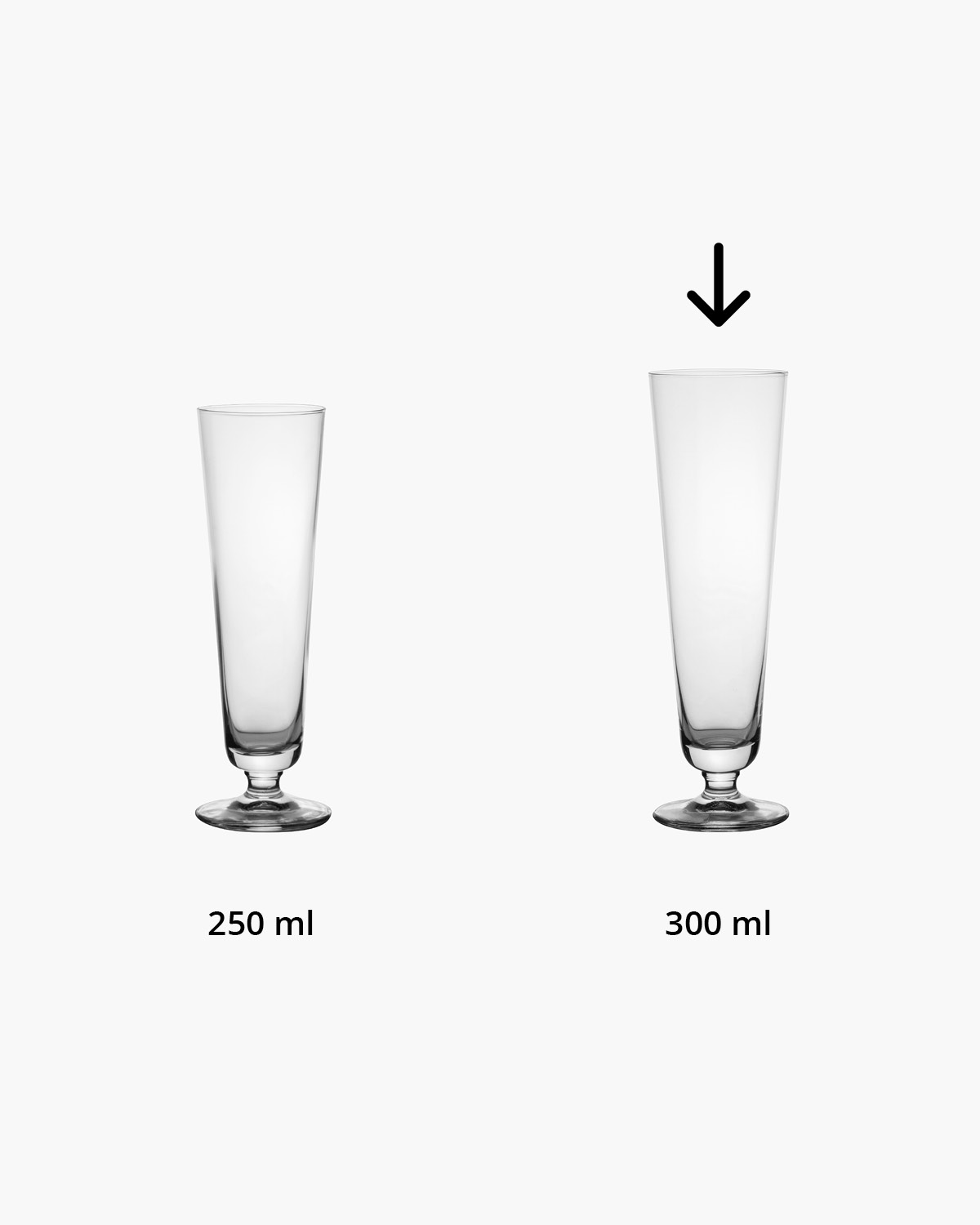Musa bierglas 300 ml Bedrukt of Lasergravure  of Gravurelook  sfeerfoto 2