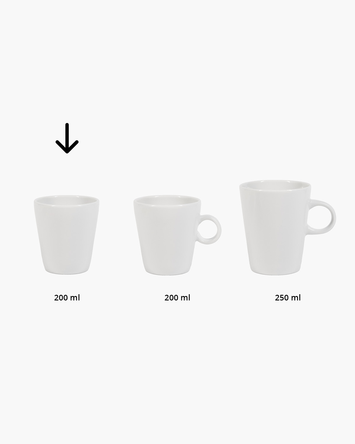 Nice kopje zonder oor 200 ml Bedrukt sfeerfoto 3