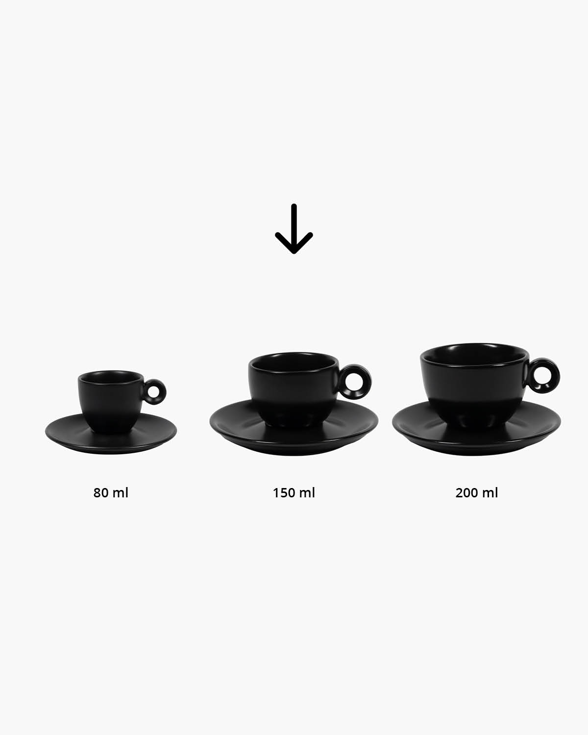 Nordic kop en schotel mat 150 ml Bedrukt sfeerfoto 3