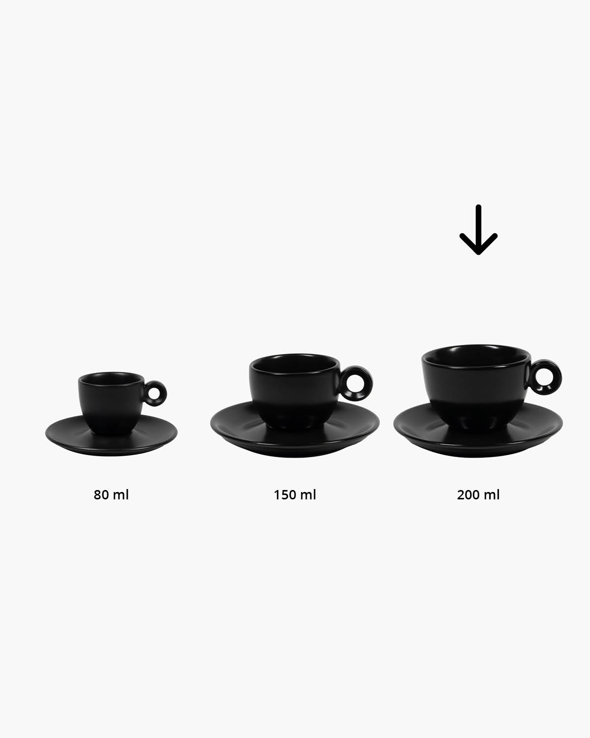 Nordic kop en schotel mat 200 ml Bedrukt sfeerfoto 3