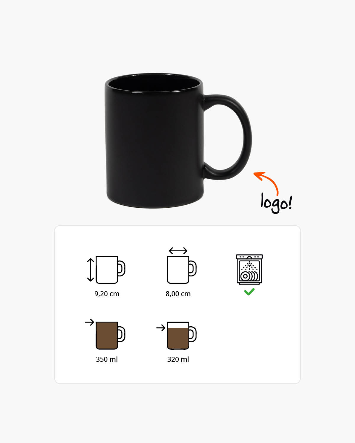 Oregon mok mat 350 ml Bedrukt sfeerfoto 2