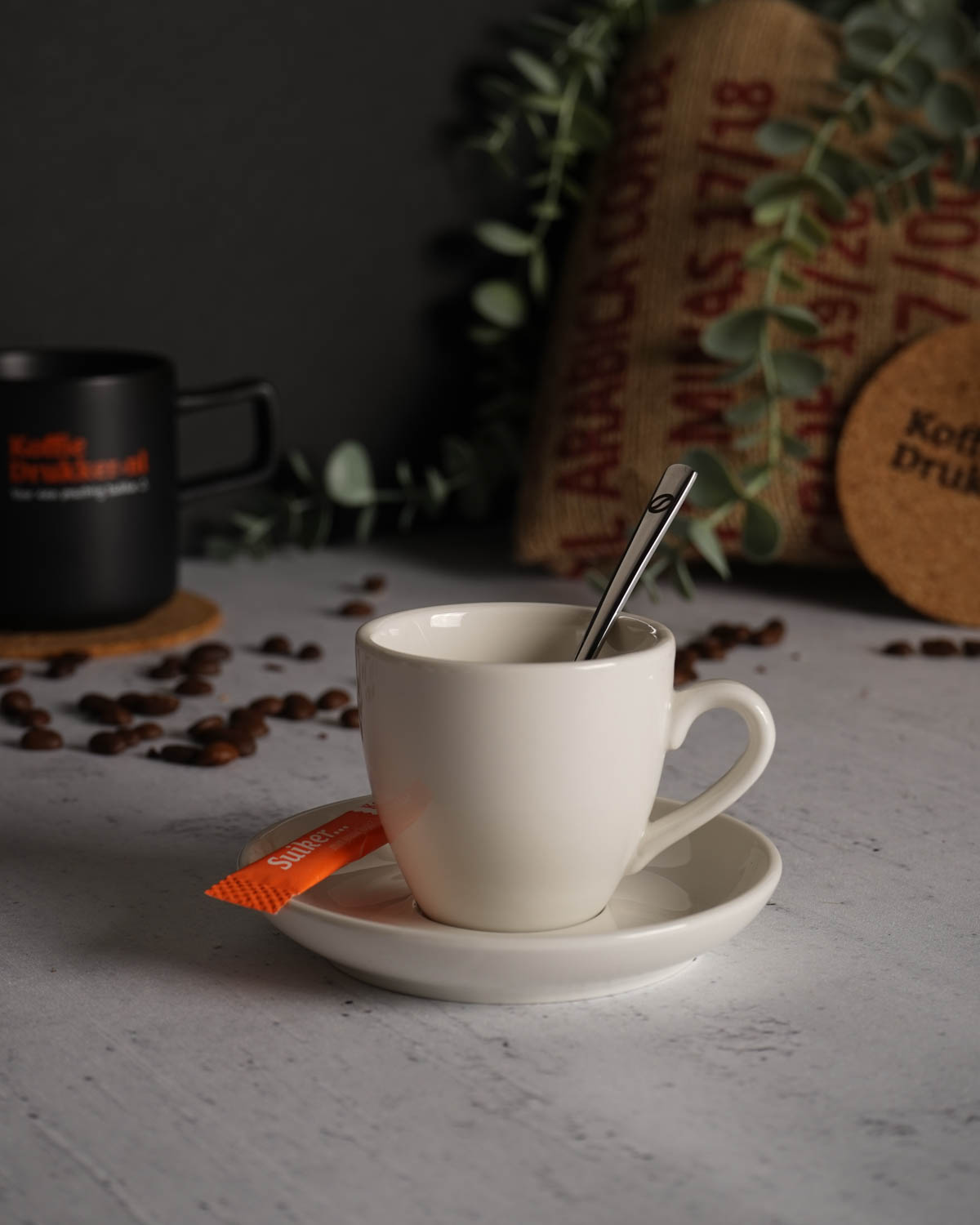 Palmer Robusta kop en schotel 100 ml Bedrukt sfeerfoto 3