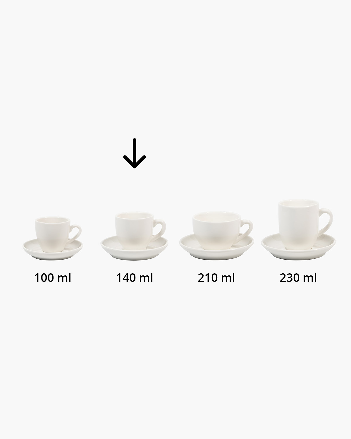 Palmer Robusta kop en schotel 140 ml Bedrukt sfeerfoto 3