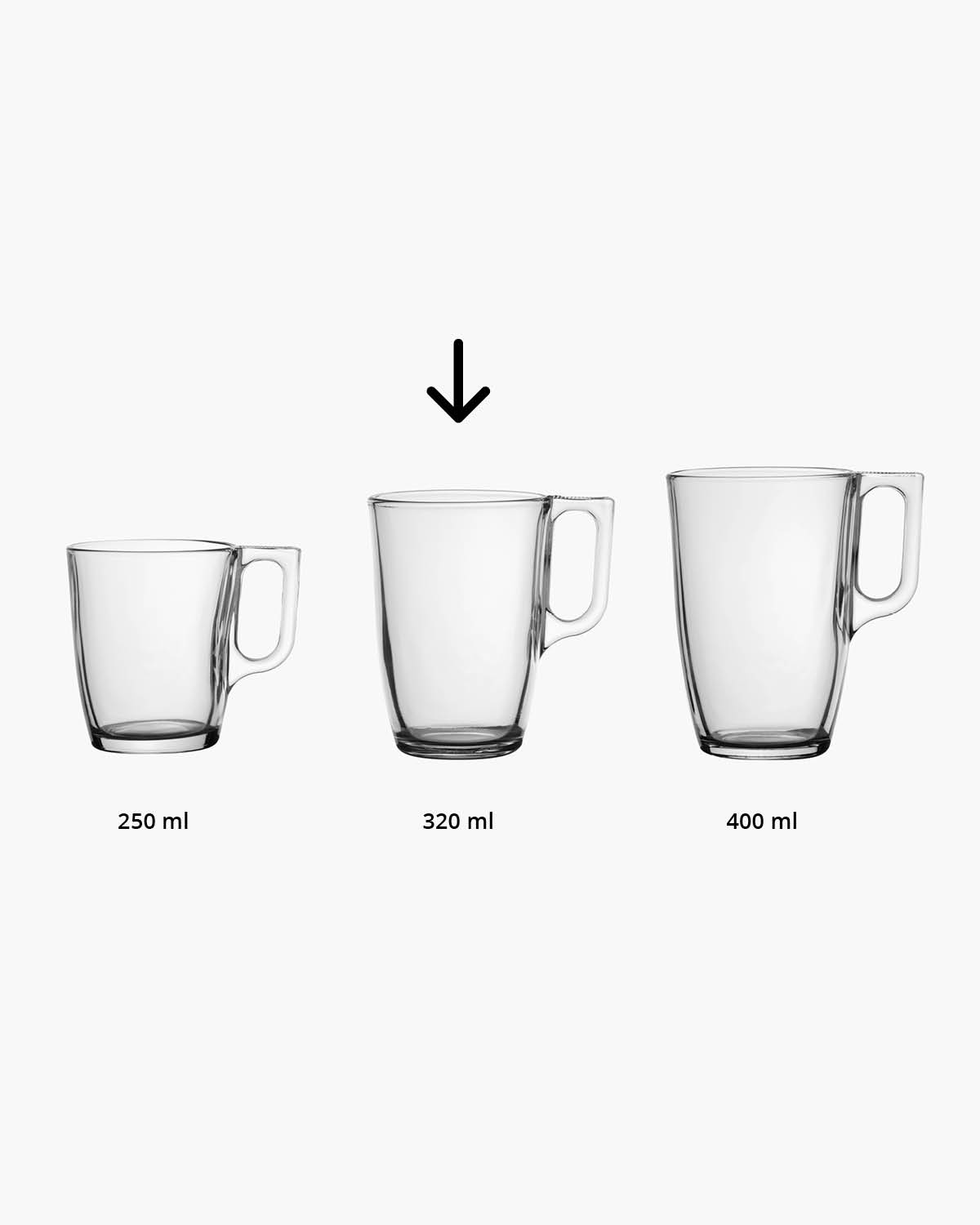 Pax theeglas 320 ml Lasergravure  of Bedrukt (1 kleur)  sfeerfoto 2