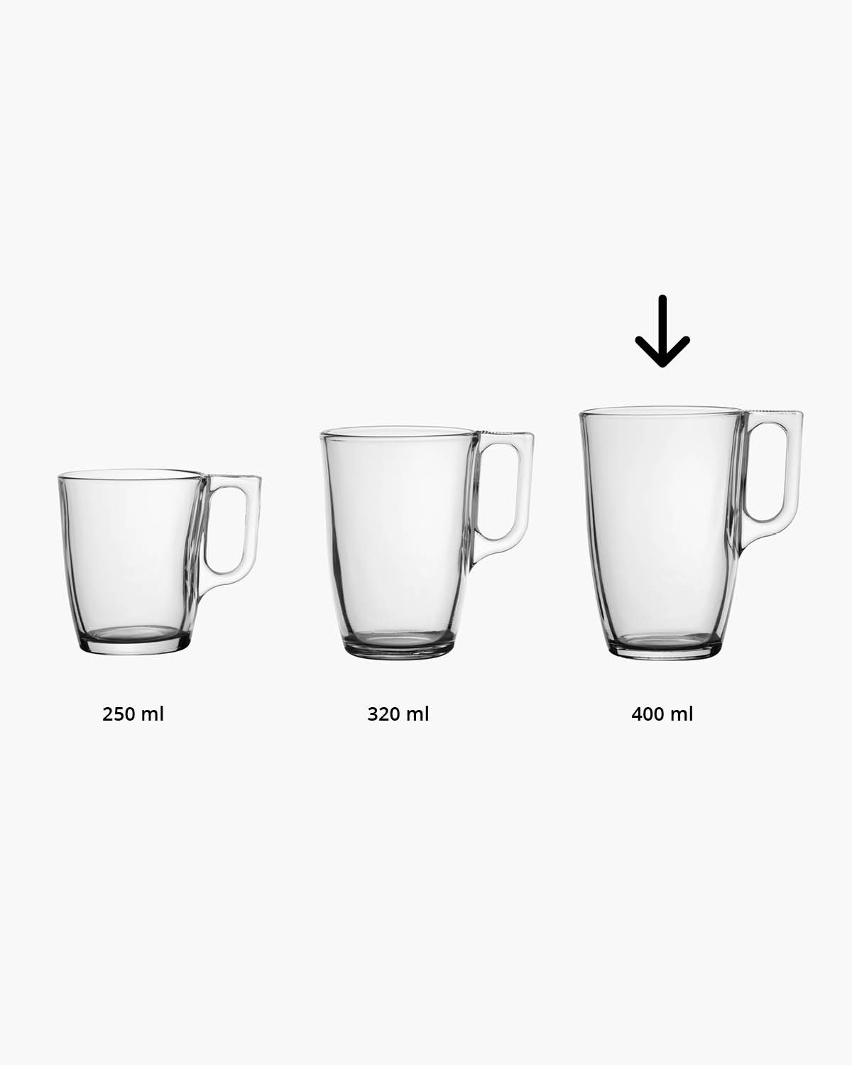 Pax theeglas 400 ml Lasergravure  of Bedrukt (1 kleur)  sfeerfoto 2