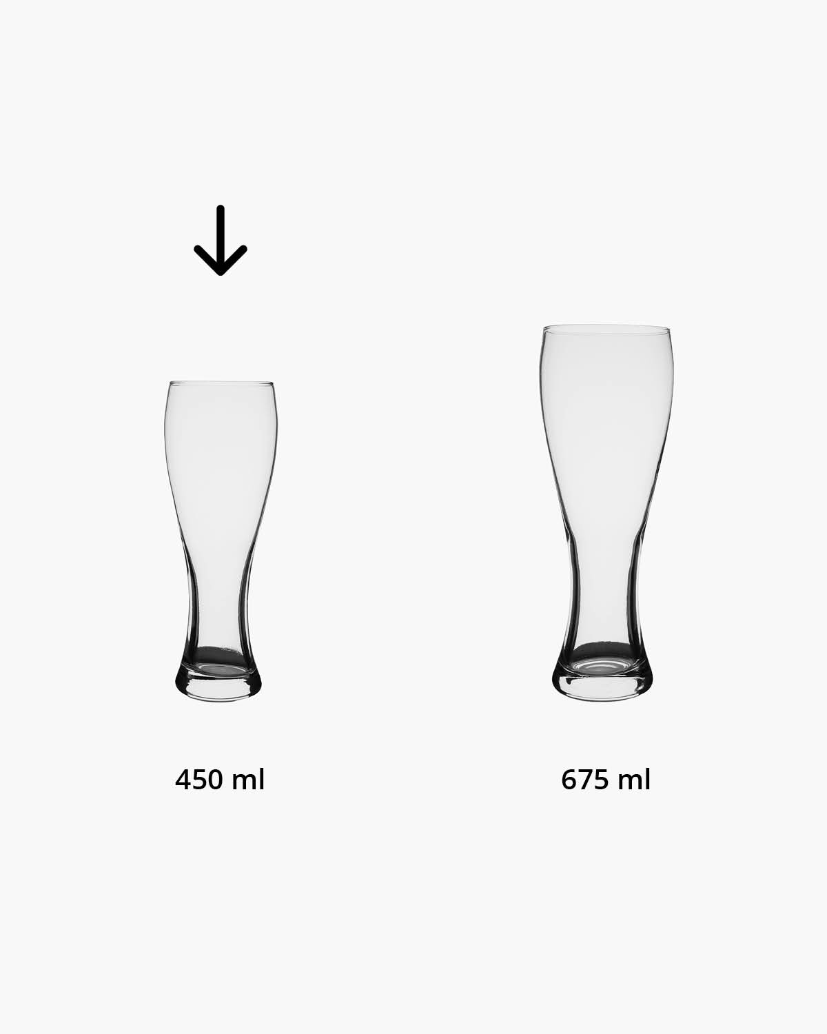 Pillaris bierglas 450 ml Bedrukt of Lasergravure  of Gravurelook  sfeerfoto 2