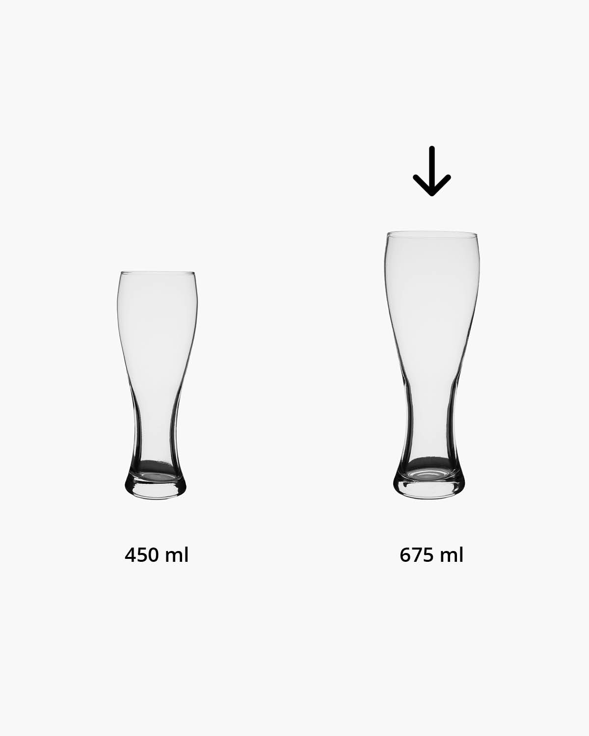 Pillaris bierglas 675 ml Bedrukt of Lasergravure  of Gravurelook  sfeerfoto 2