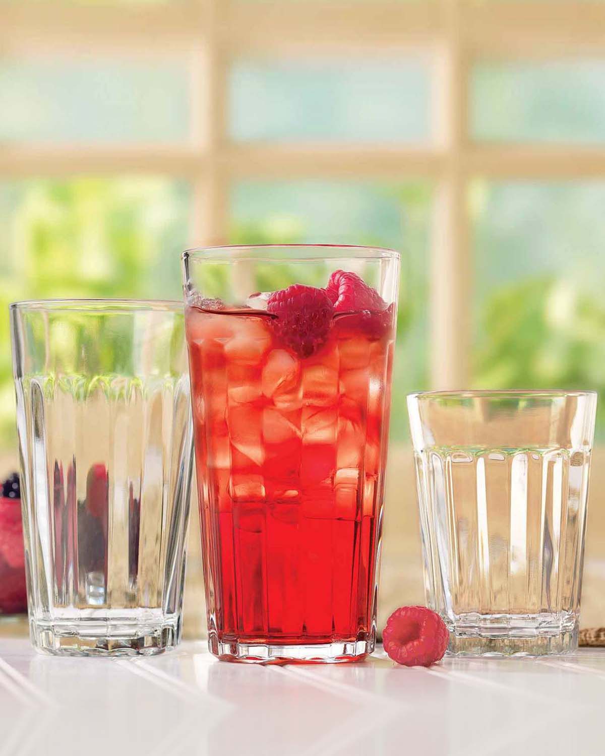 Plain longdrinkglas 355 ml Bedrukt of Lasergravure  of Gravurelook  sfeerfoto 1