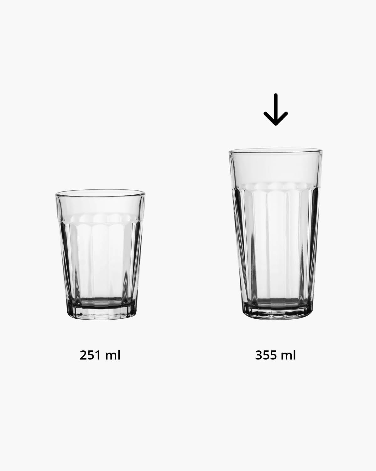 Plain longdrinkglas 355 ml Bedrukt of Lasergravure  of Gravurelook  sfeerfoto 2