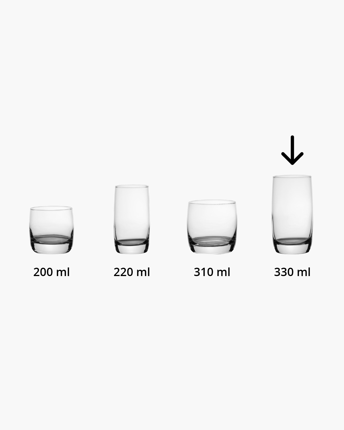 Quartz longdrinkglas 330 ml Bedrukt of Lasergravure  of Gravurelook  sfeerfoto 2
