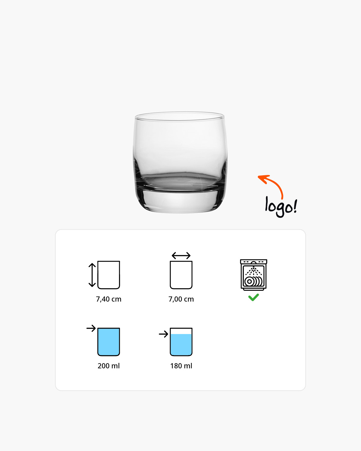 Quartz tumbler 200 ml Bedrukt of Lasergravure  of Gravurelook  sfeerfoto 3