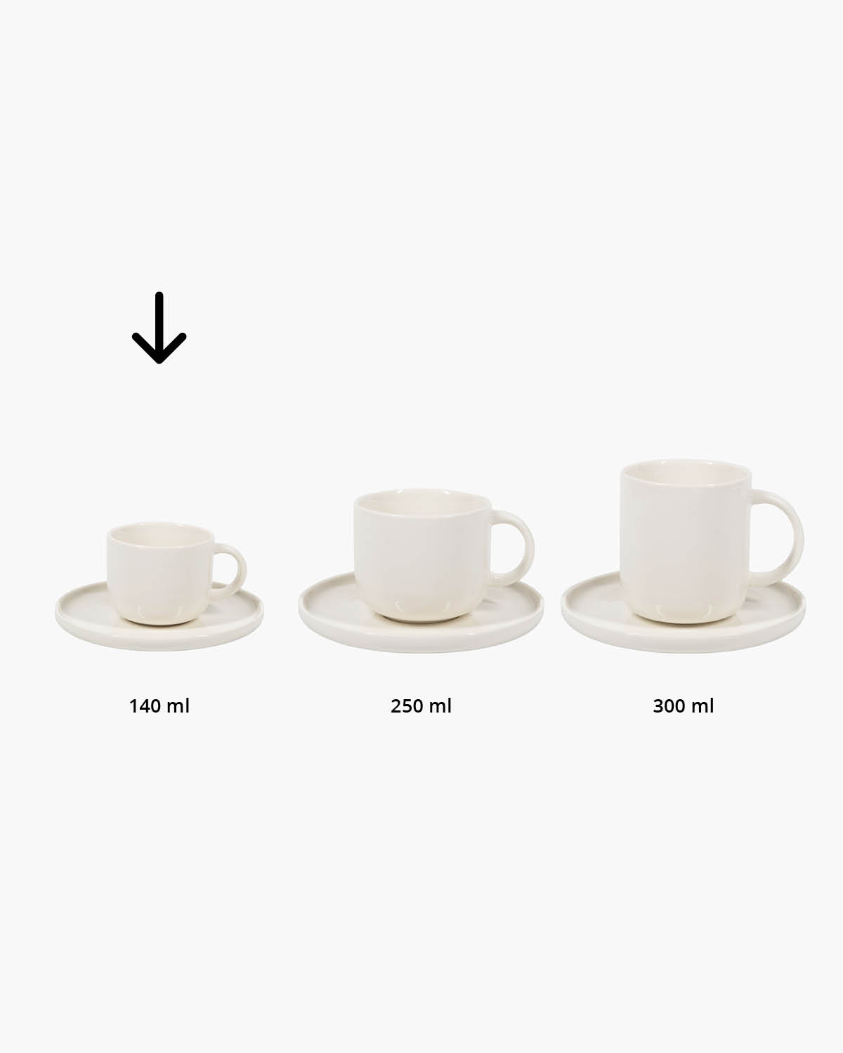 Rio kop en schotel 140 ml Bedrukt sfeerfoto 2
