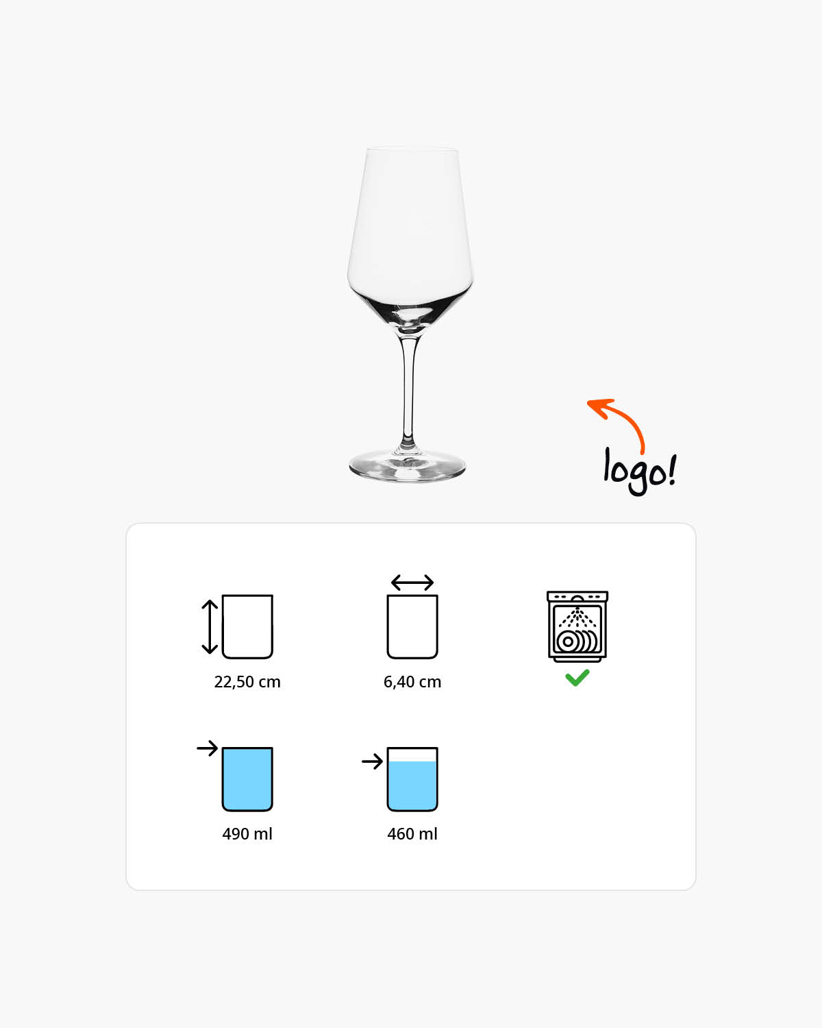 Riviera wijnglas 490 ml Bedrukt of Lasergravure  of Gravurelook  sfeerfoto 1