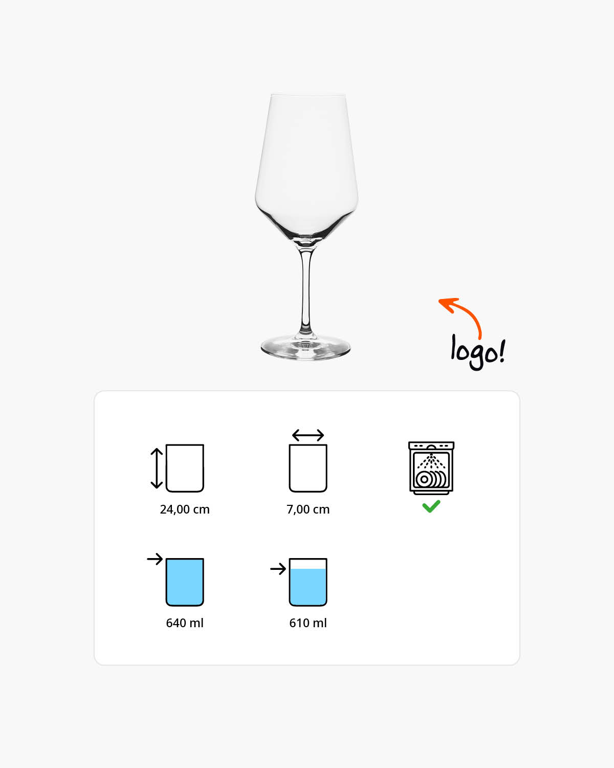 Riviera wijnglas 640 ml Bedrukt of Lasergravure  of Gravurelook  sfeerfoto 2