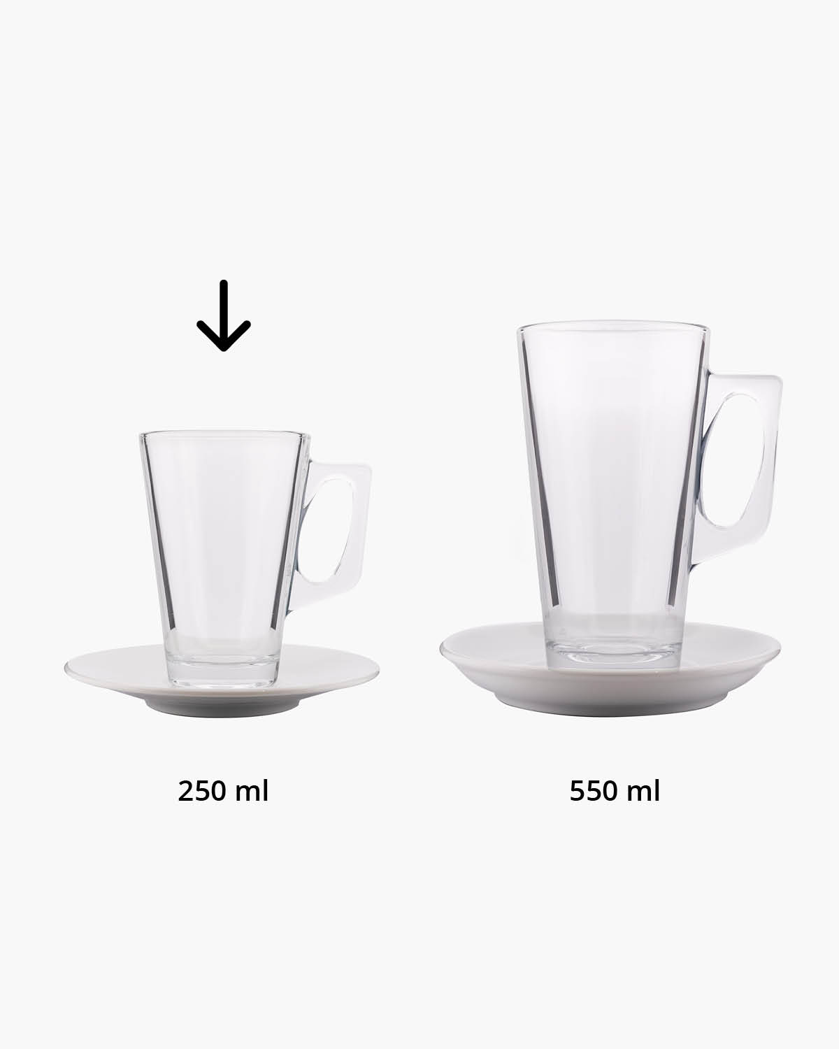 Roosendaal theeglas met schotel 250 ml Lasergravure  of Bedrukt (1 kleur)  sfeerfoto 2