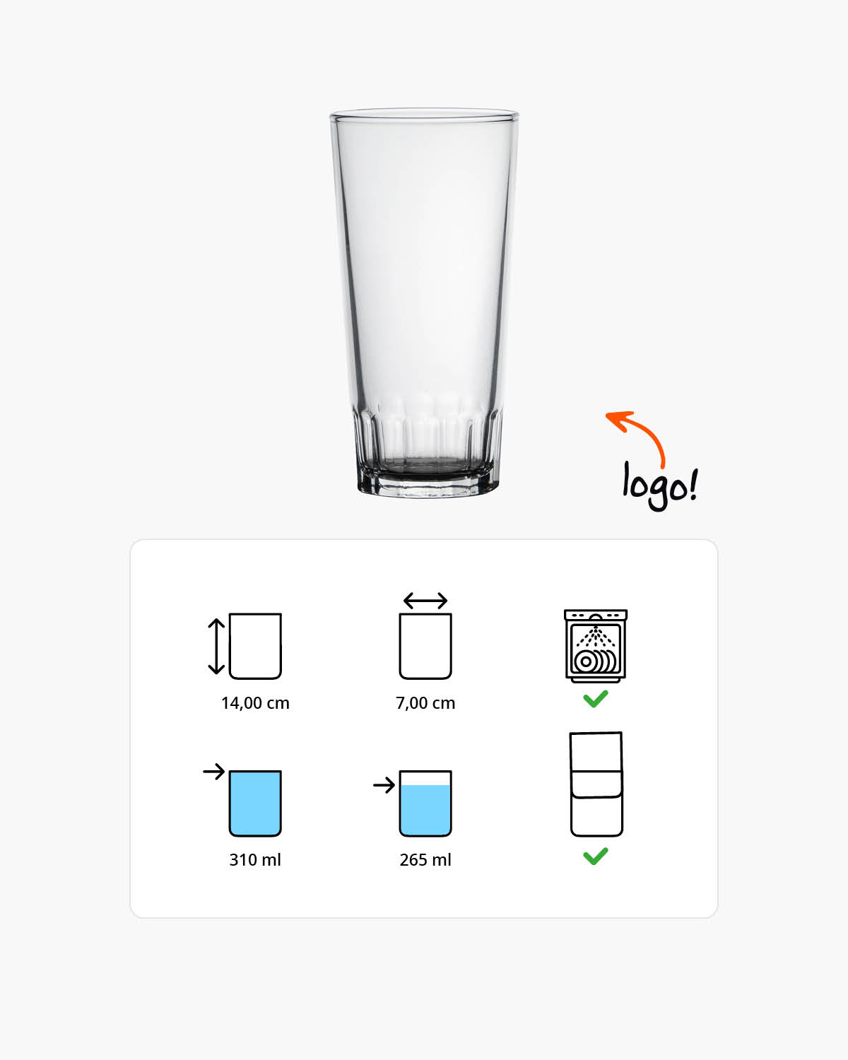 Saber bierglas 310 ml Bedrukt of Lasergravure  of Gravurelook  sfeerfoto 1