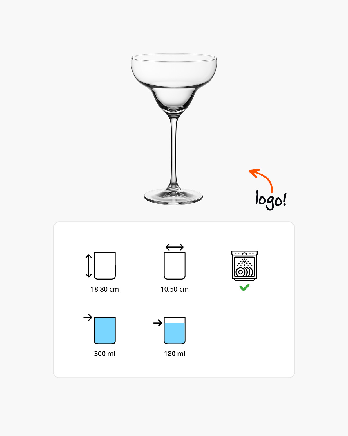 Salty cocktailglas 300 ml Bedrukt of Lasergravure  of Gravurelook  sfeerfoto 1