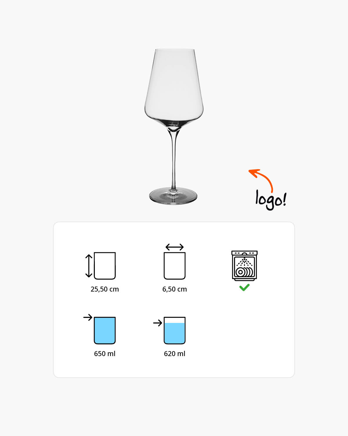 Salzburg wijnglas 650 ml Bedrukt of Lasergravure  of Gravurelook  sfeerfoto 1