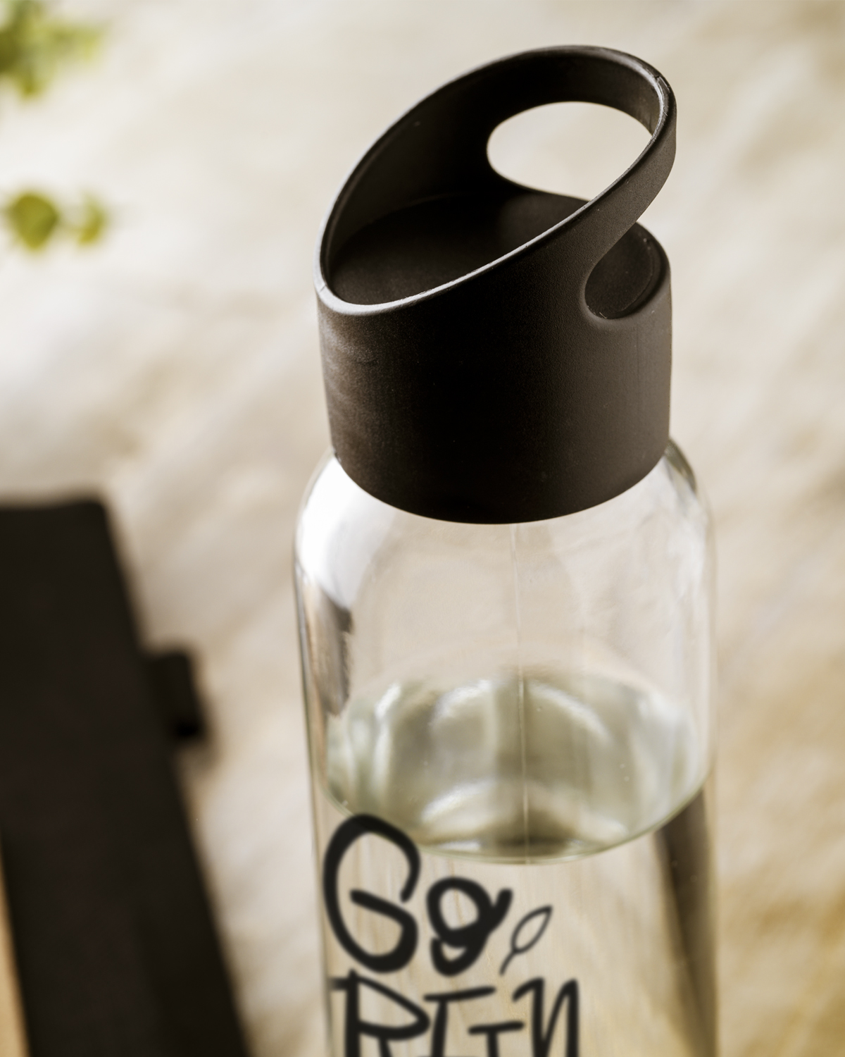 Sandy drinkfles glas 480 ml Bedrukt (1 kleur)  sfeerfoto 3