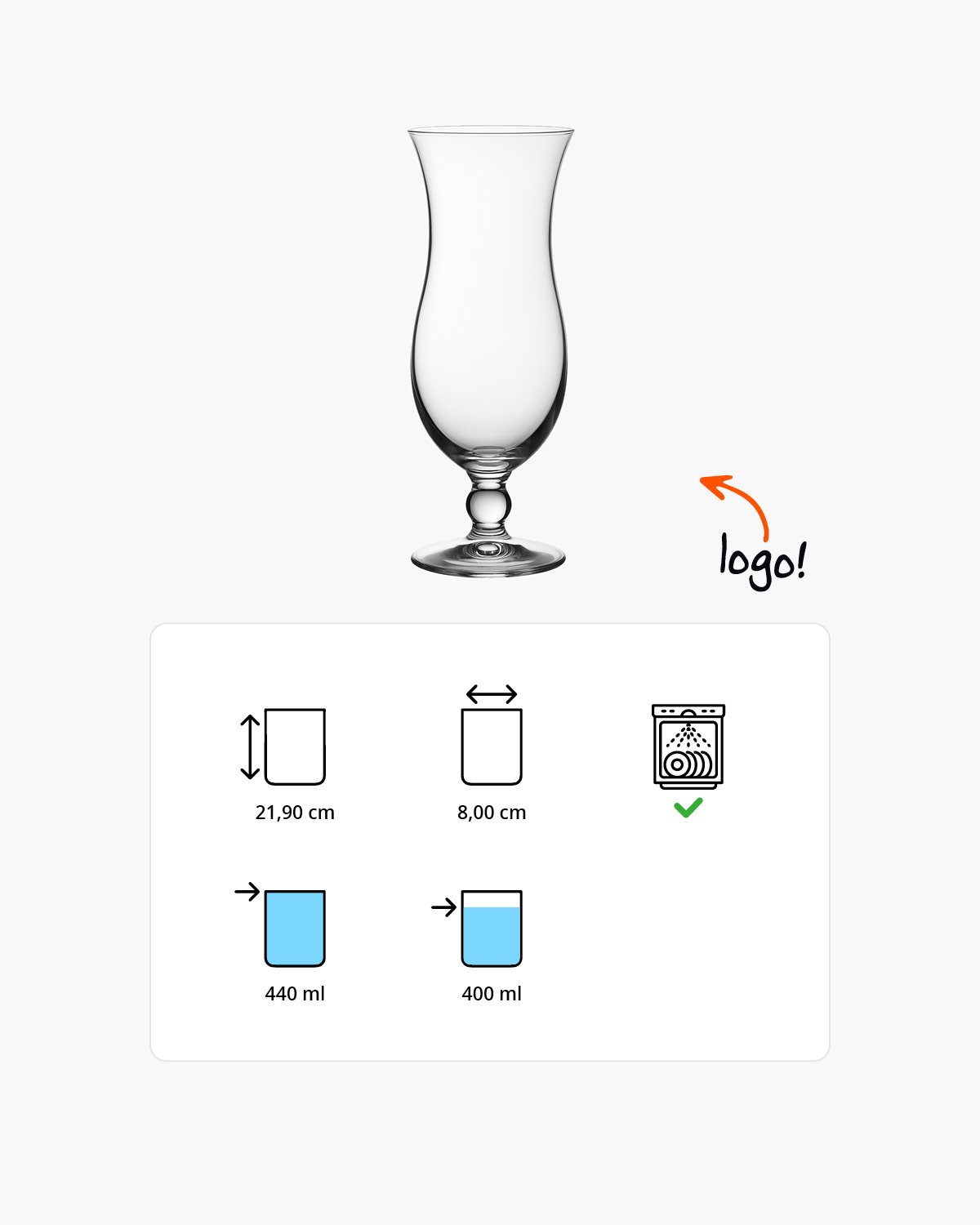 Siësta cocktailglas 440 ml Bedrukt of Lasergravure  of Gravurelook  sfeerfoto 2
