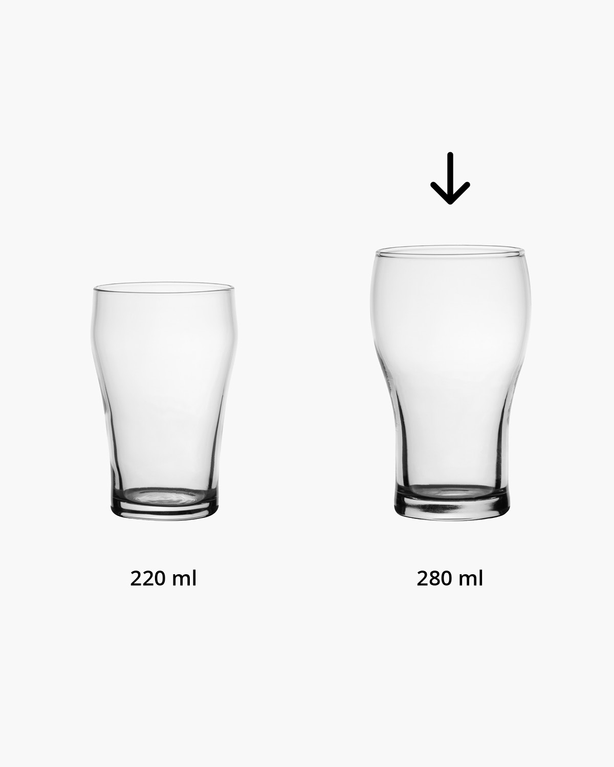 Soda drinkglas 280 ml Bedrukt of Lasergravure  of Gravurelook  sfeerfoto 1