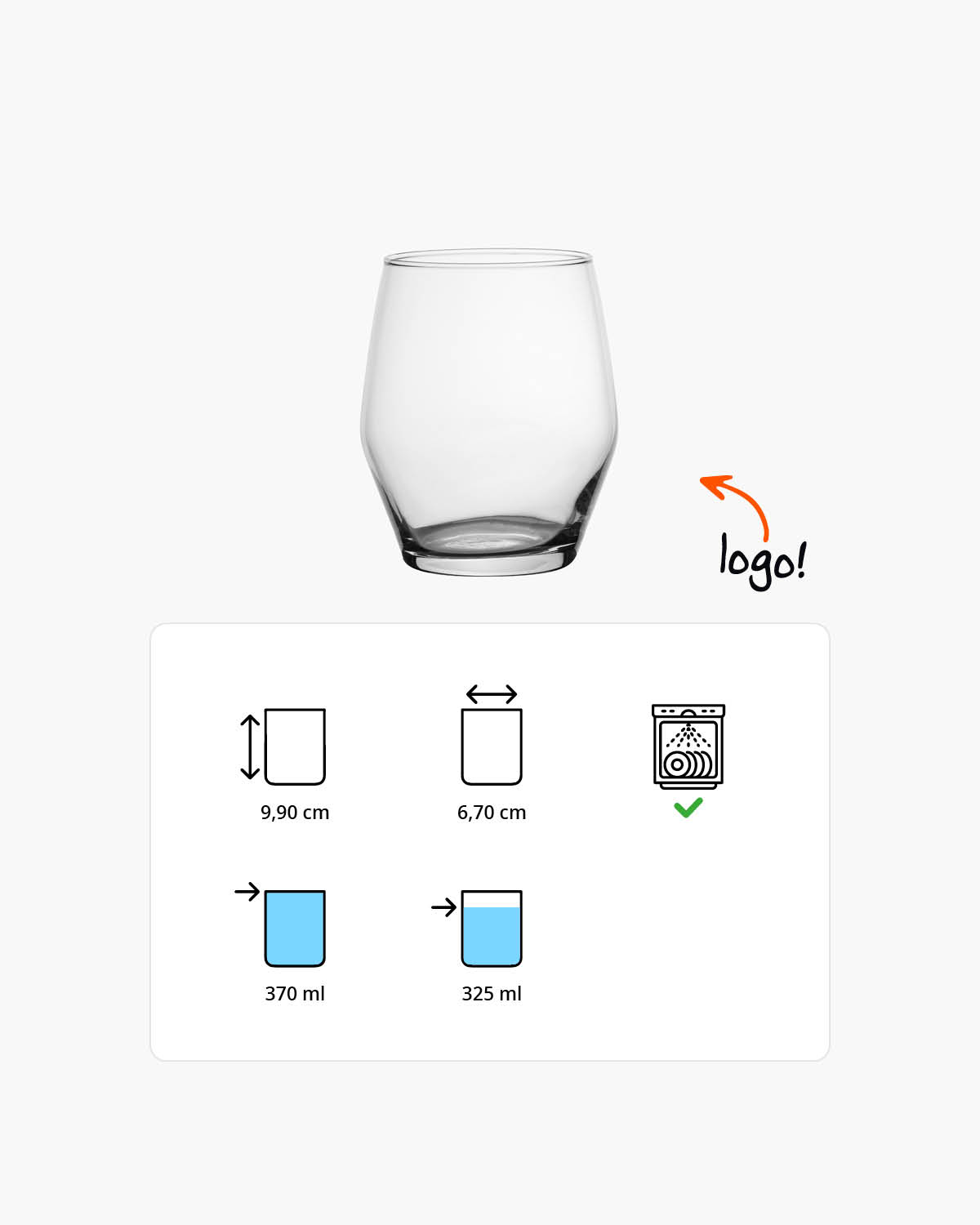 Stein tumbler 370 ml Bedrukt of Lasergravure  of Gravurelook  sfeerfoto 1