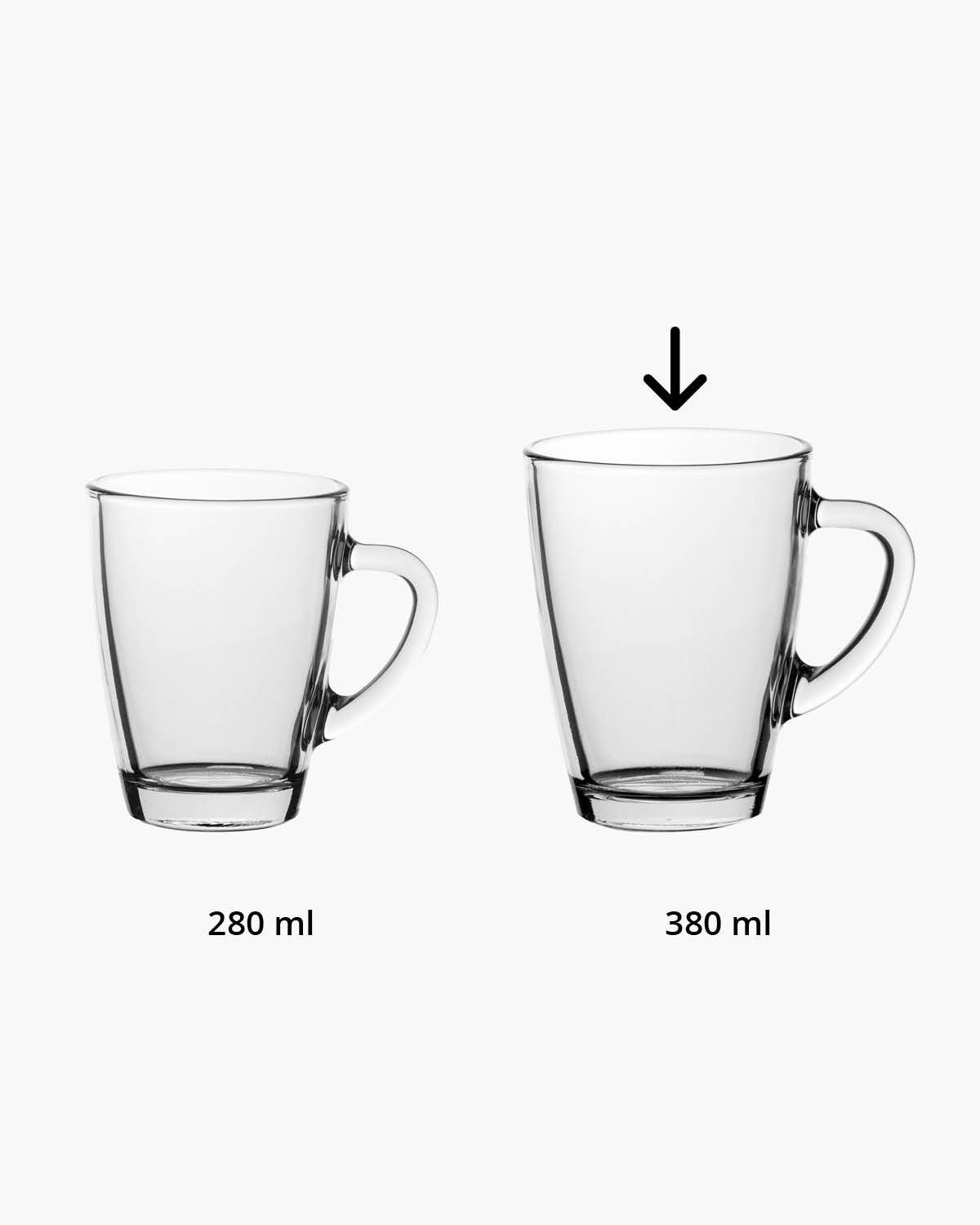 Terra theeglas 380 ml Lasergravure  of Bedrukt (1 kleur)  sfeerfoto 1