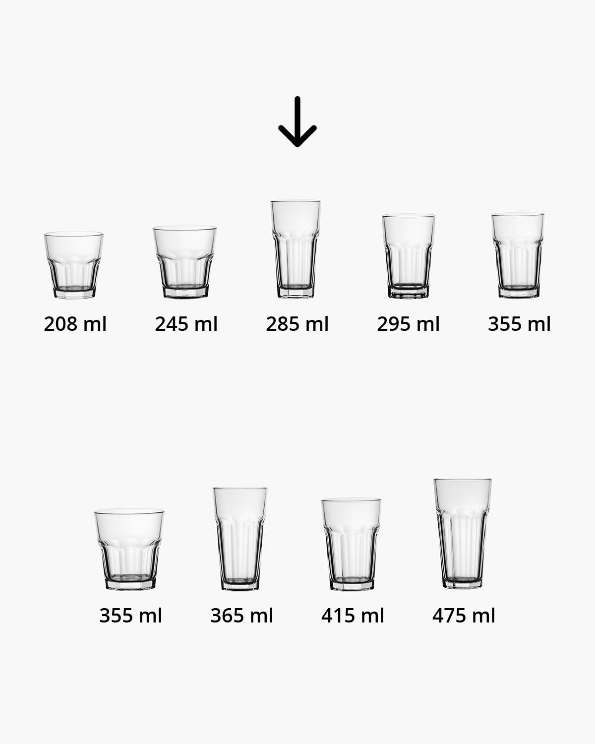 Texas latte macchiatoglas hoog 285 ml Bedrukt of Lasergravure  of Gravurelook  sfeerfoto 2