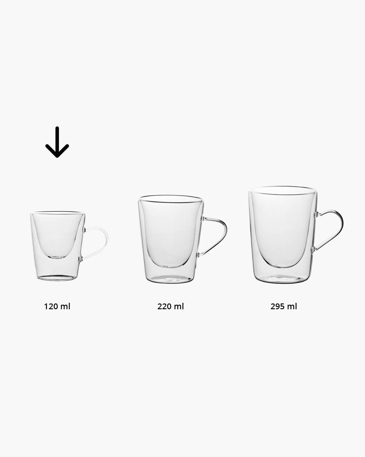 Thilo dubbelwandig glas 120 ml met oor Gravure (zandstralen)  of Bedrukt (1 kleur)  sfeerfoto 2