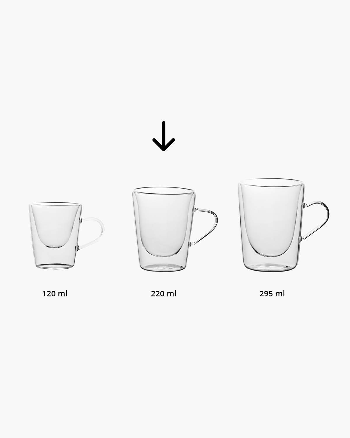 Thilo dubbelwandig glas 220 ml met oor Gravure (zandstralen)  of Bedrukt (1 kleur)  sfeerfoto 2