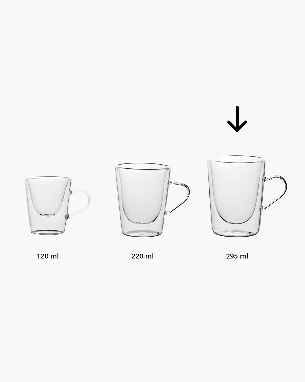 Thilo dubbelwandig glas 295 ml met oor Gravure (zandstralen)  of Bedrukt (1 kleur)  sfeerfoto 1