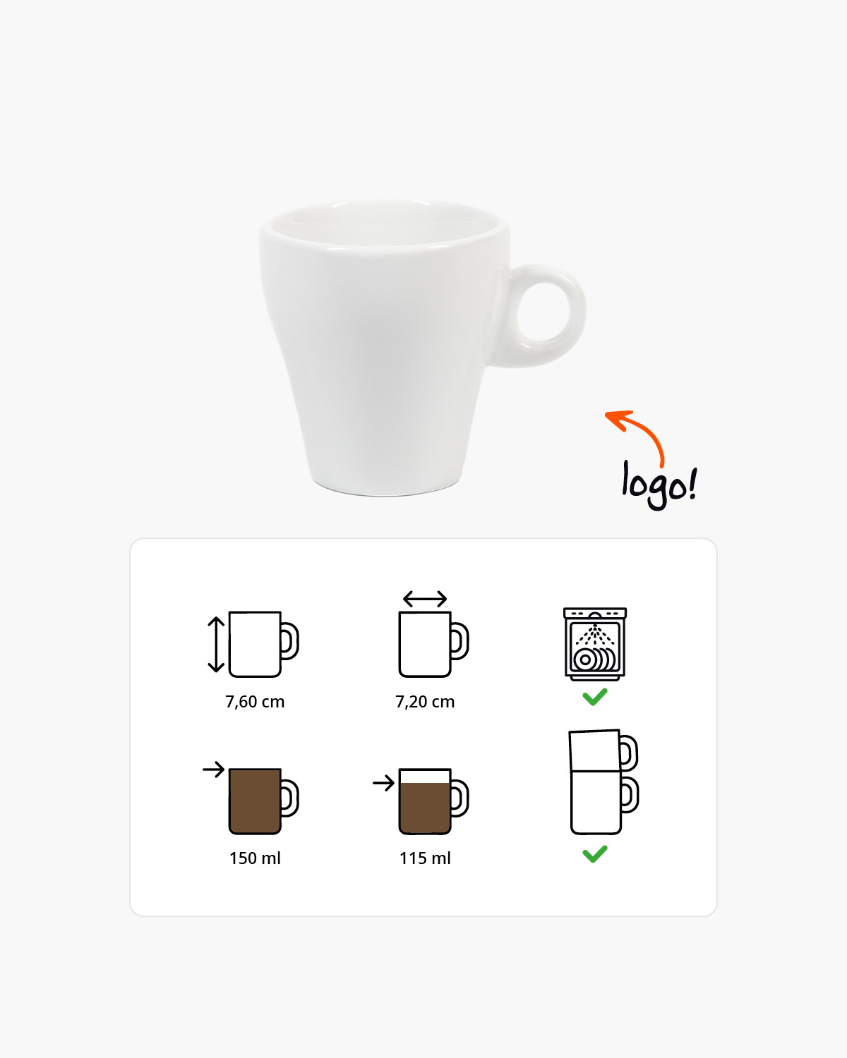 Tulip kopje 150 ml Bedrukt sfeerfoto 1