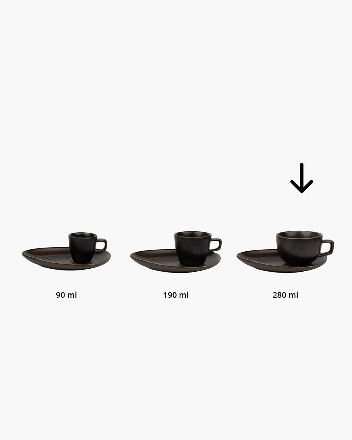 Vienna kop en schotel elegant mat 280 ml Bedrukt sfeerfoto 2