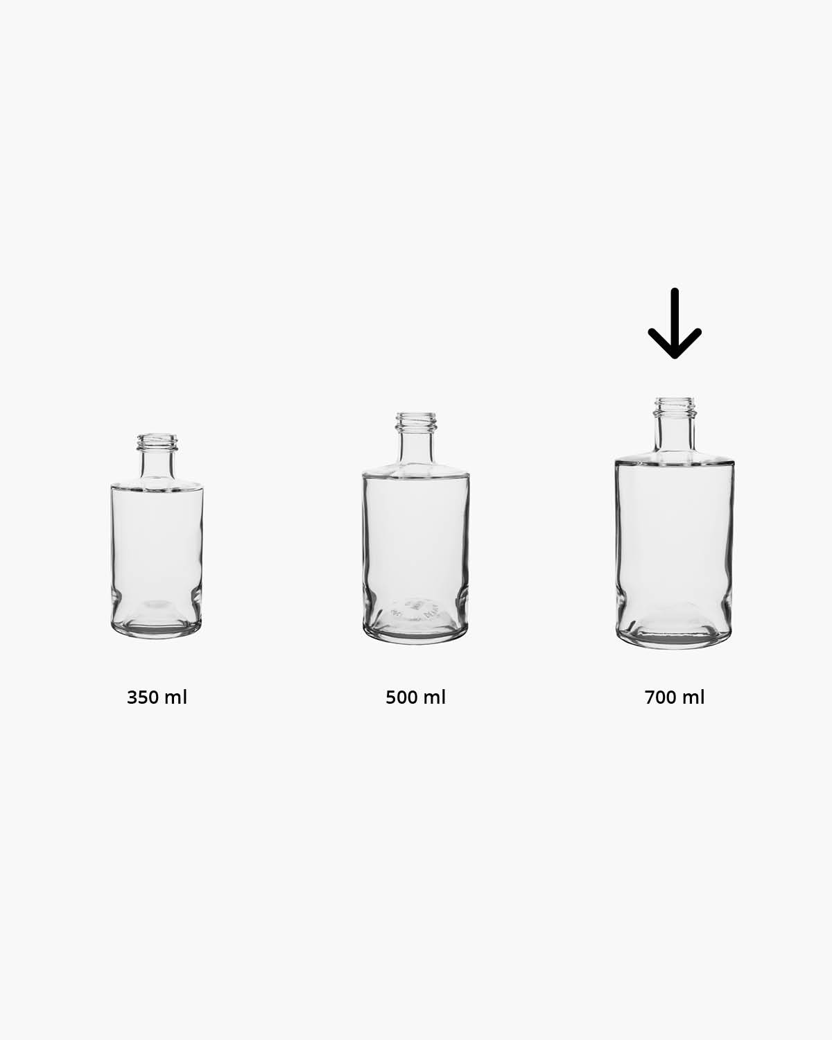 Viktor fles 0,7 l Bedrukt of Lasergravure  of Gravurelook  sfeerfoto 1