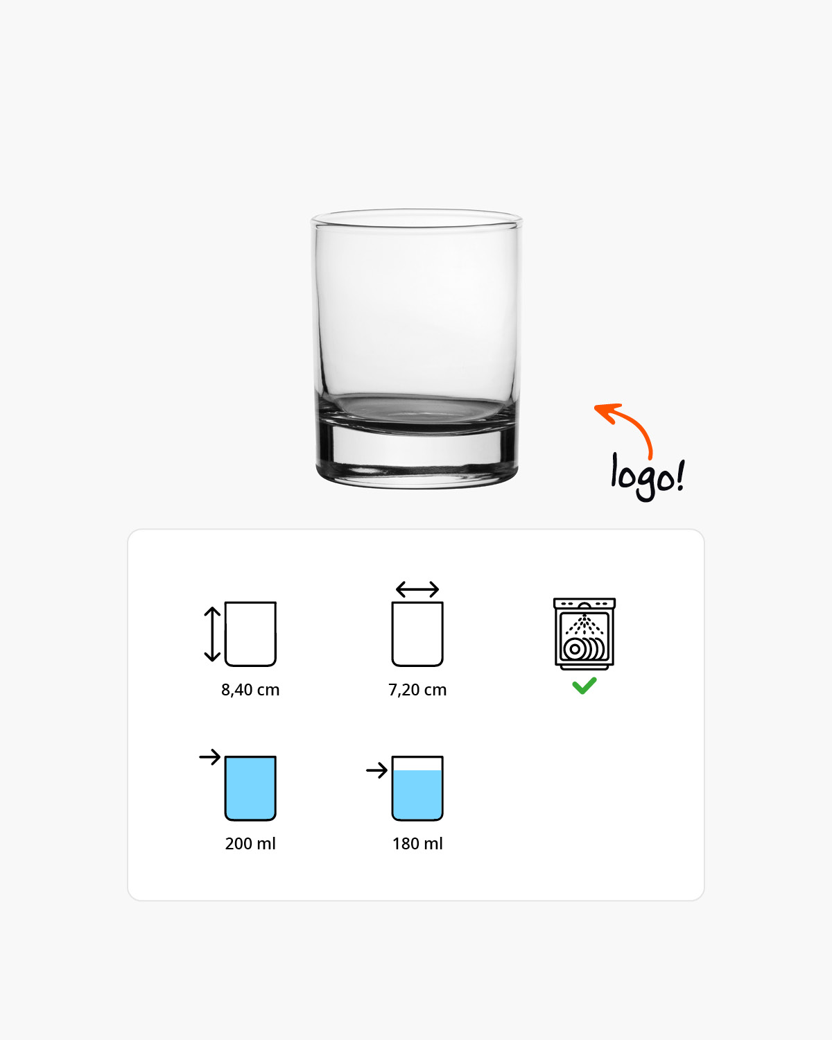 Walker whiskyglas 200 ml Bedrukt of Lasergravure  of Gravurelook  sfeerfoto 1