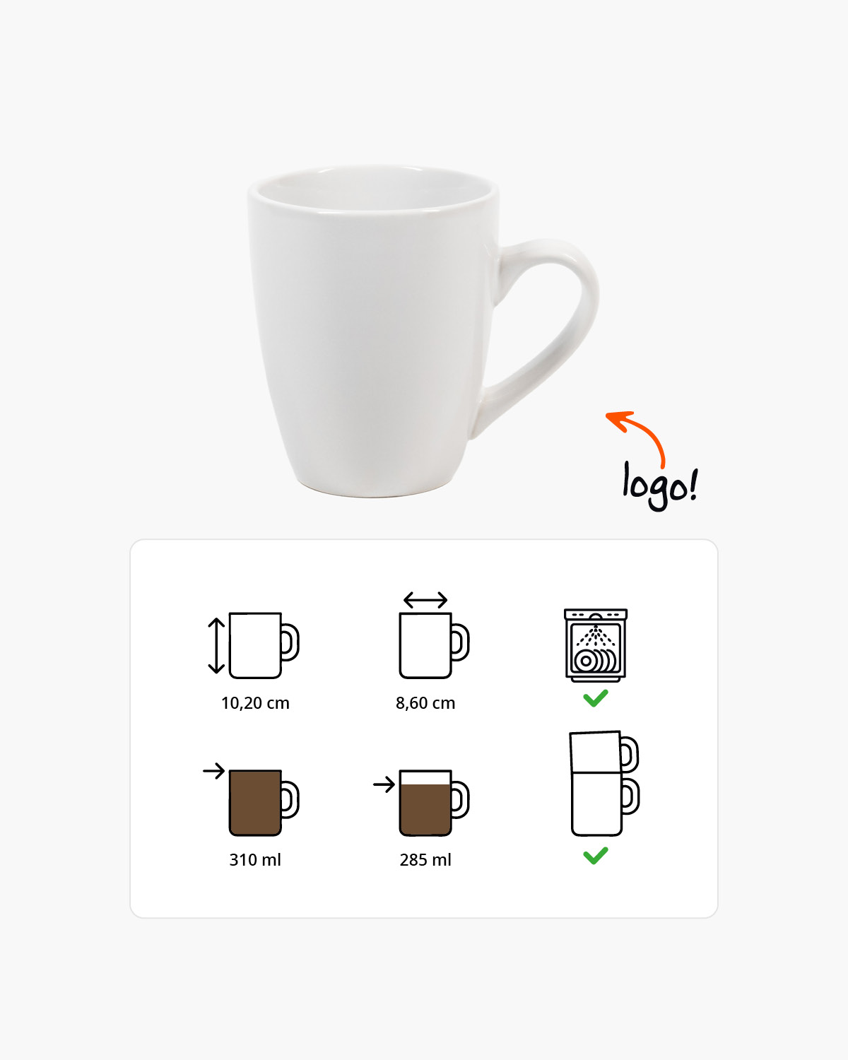 Zodiac mok 310 ml Bedrukt sfeerfoto 1