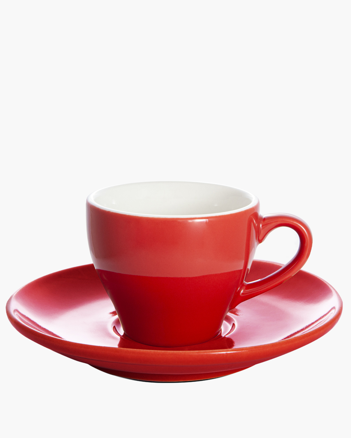 Georgia kop en schotel 200 ml Rood Bedrukt