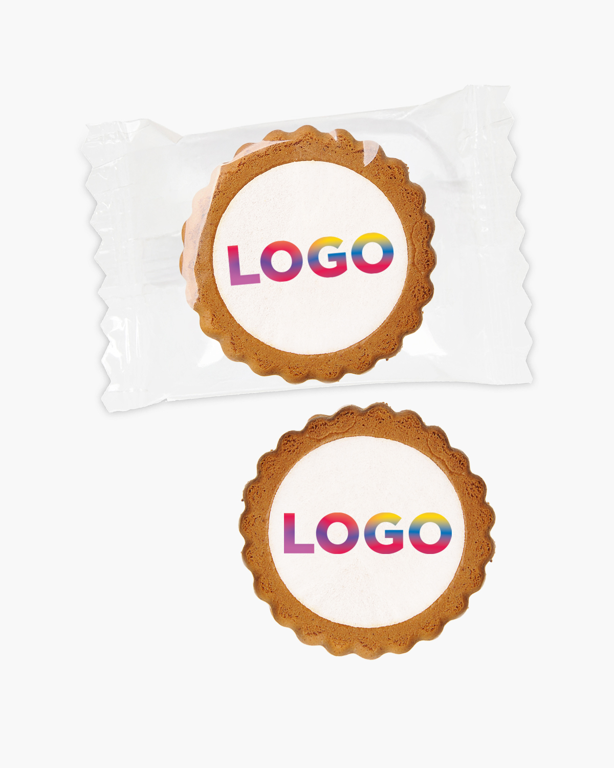 Gingerbread koekjes rond karamel 9 g bedrukken