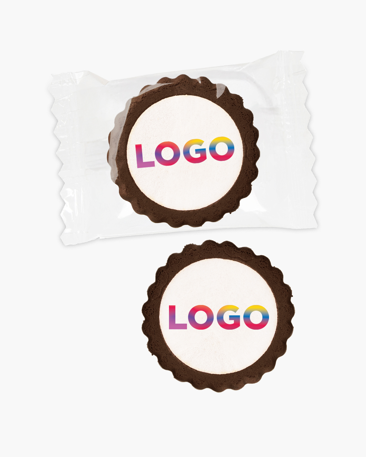Gingerbread koekjes rond chocolade zeezout 9 g bedrukken